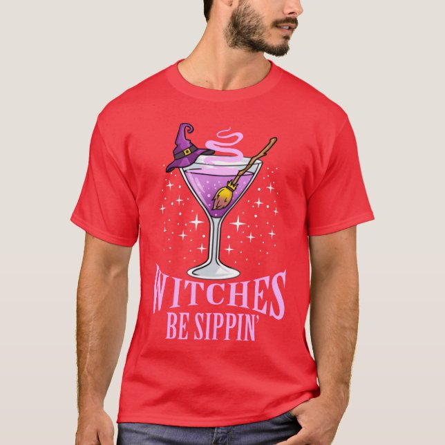 Sippin för Halloween-vintage T Shirt (Framsida)