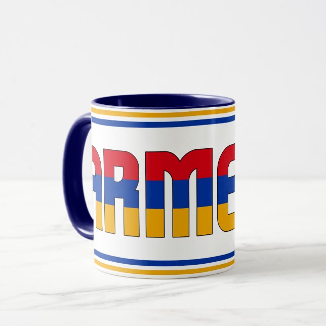 Sippin' med Armenien Patriotic Coffee Mugg (Framsida vänster)