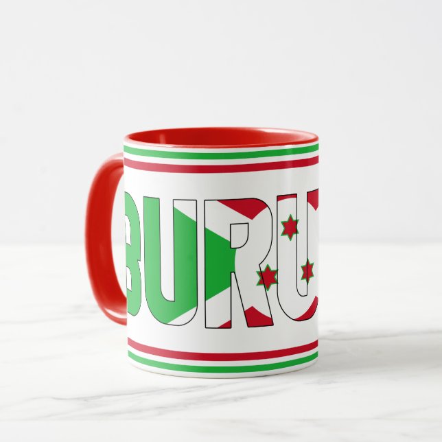 Sippin' med Burundi Patriotic Coffee Mugg (Framsida vänster)