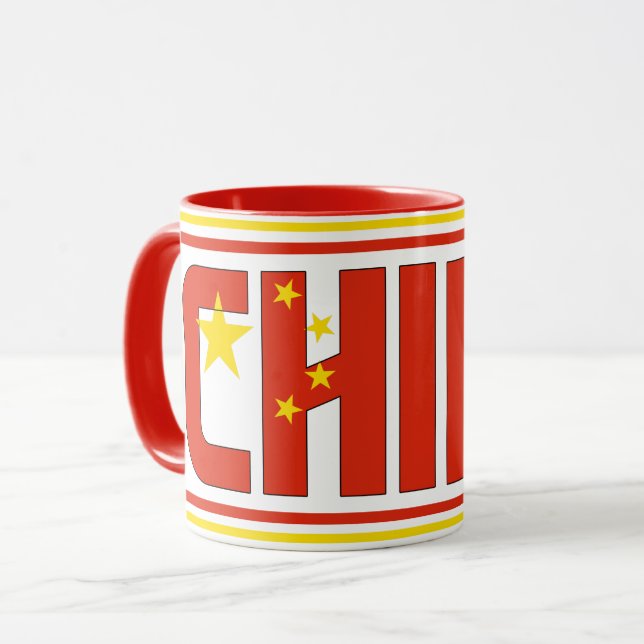 Sippin med China Patriotic Coffee Mugg (Framsida vänster)