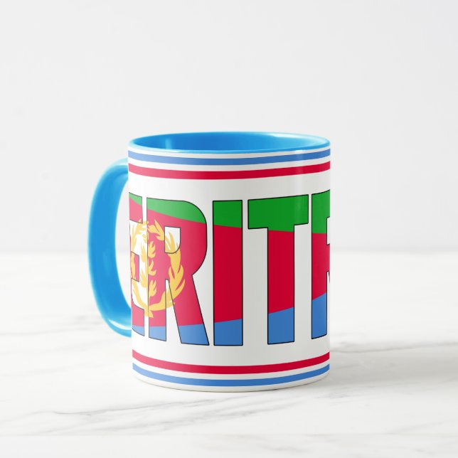 Sippin med Eritrea Patriotic Coffee Mugg (Framsida vänster)