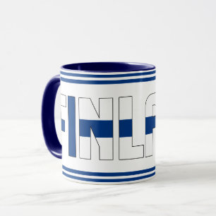 "Sippin' med Finland" Patriotic Coffee Mugg