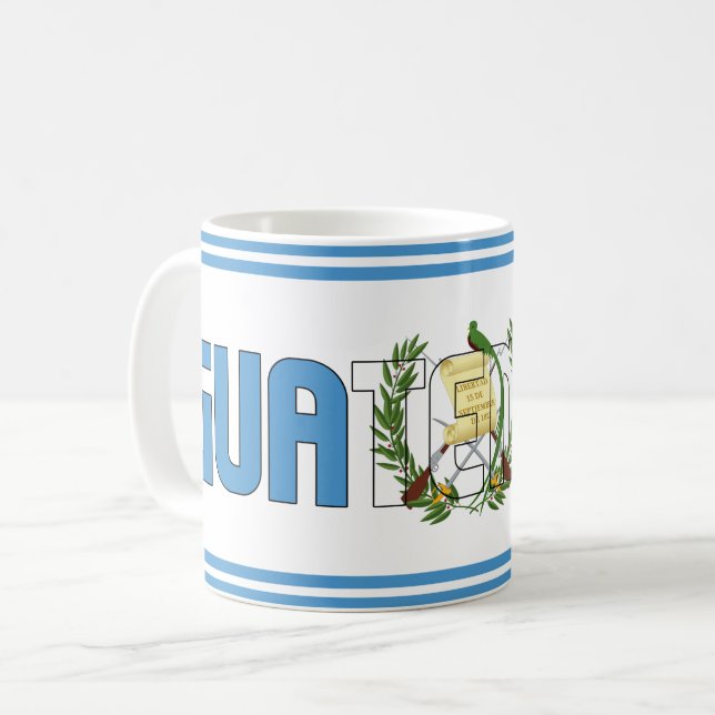 "Sippin' med Guatemala" Patriotic Coffee Kaffemugg (Framsida vänster)