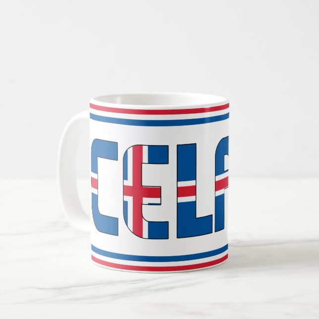 "Sippin' med Island" Patriotic Coffee Mugg (Framsida vänster)