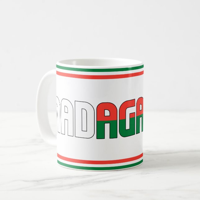 Sippin' med Madagaskar Patriotic Kaffemugg (Framsida vänster)