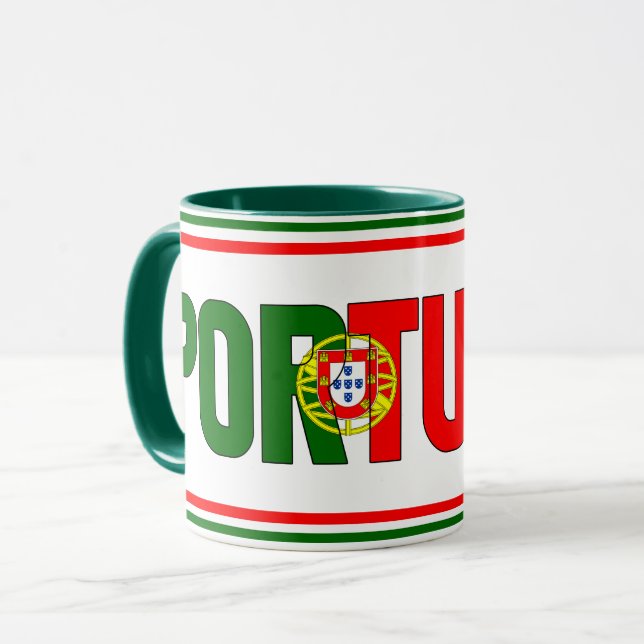 Sippin' med Portugal Patriotic Coffee Mugg (Framsida vänster)