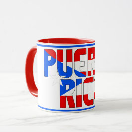 Sippin' med Puerto Rico Patriotic Coffee Mugg