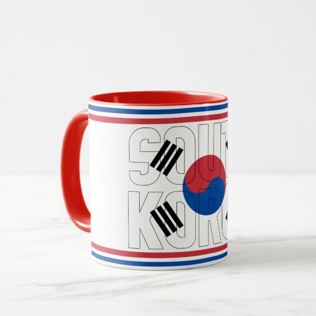 "Sippin" med Sydkorea, Patriotic Coffee Mugg (Framsida vänster)