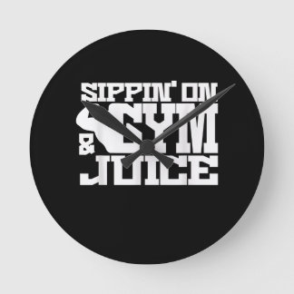 Sippin on Gym Juice - Manar Workout Shirts Funny Rund Klocka