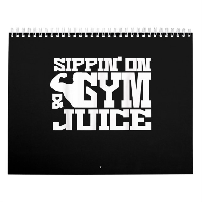Sippin on Gym Juice - Manar Workout Shirts Kalender (Omslag)