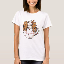 Sippin’ On Sweetness Gingerbread Cocoa Art T Shirt