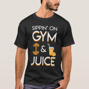 Sippin på skjortan för idrottshall- och t shirt