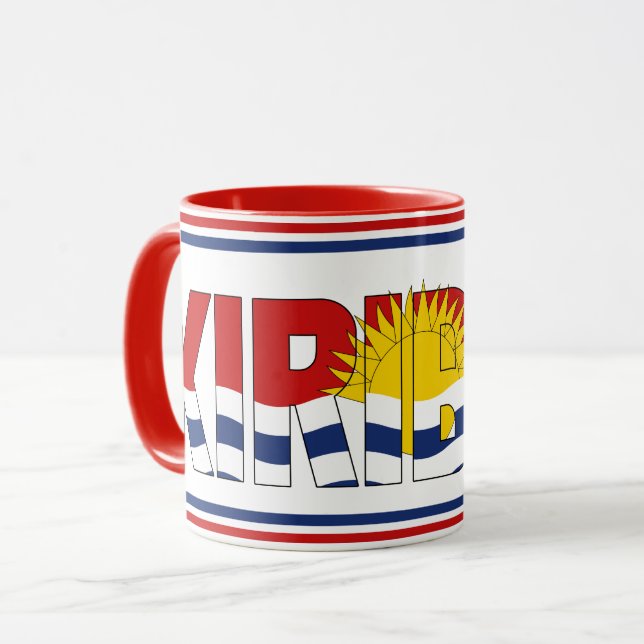 "Sippin' with Kiribati" Patriotic Coffee Mugg (Framsida vänster)