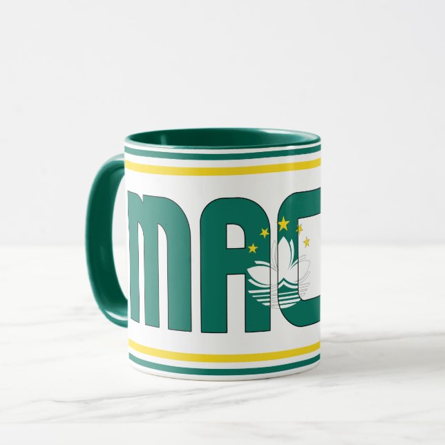 "Sippin' with Macau" Patriotic Coffee Mugg (Framsida vänster)