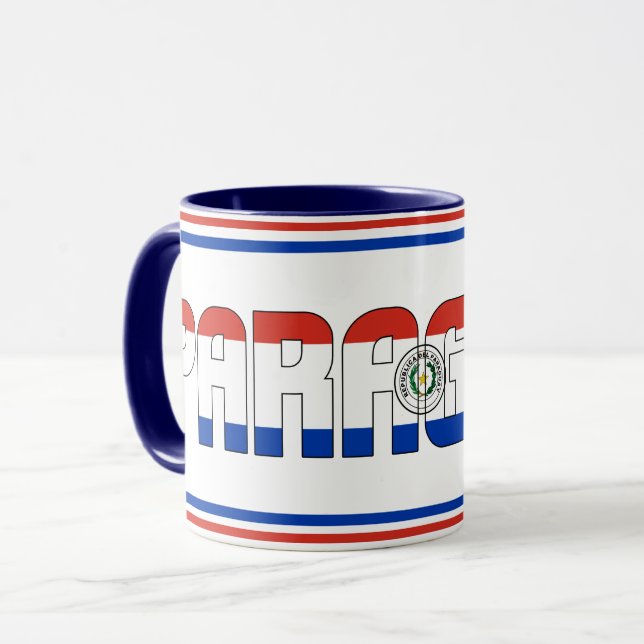 "Sippin' with Paraguay" Patriotic Coffee Mugg (Framsida vänster)
