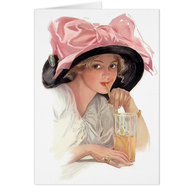 Sipping Soda Hälsningskort (Framsidan)