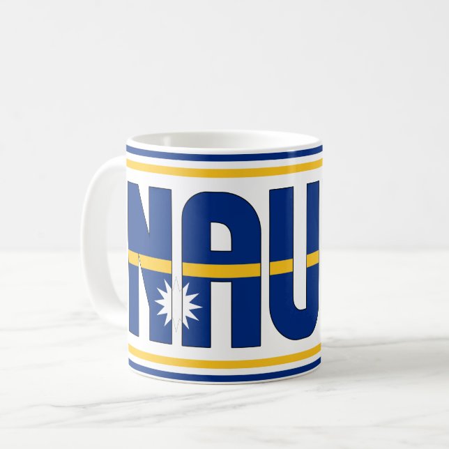 Sippin's med Nauru Patriotic Kaffemugg (Framsida vänster)