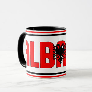 Sippin's with Albanien Patriotic Coffee Mugg