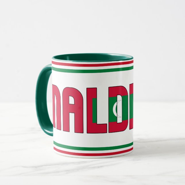 Sippin's with Maldives Patriotic Coffee Mugg (Framsida vänster)