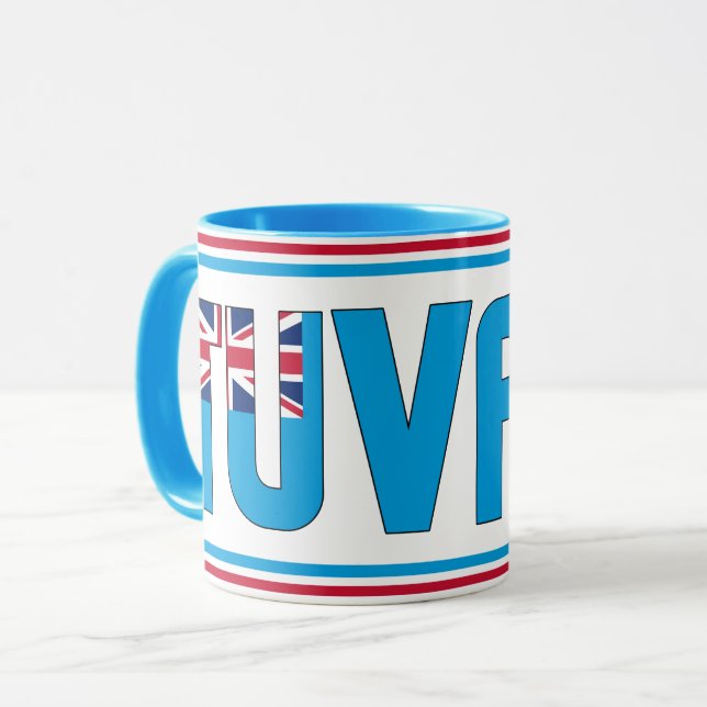 Sippin's with Tuvalu Patriotic Coffee Mugg (Framsida vänster)