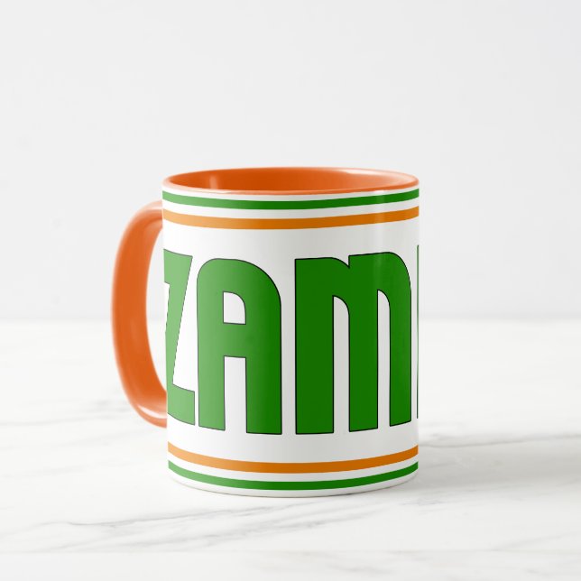 Sippin's with Zambia Patriotic Coffee Mugg (Framsida vänster)
