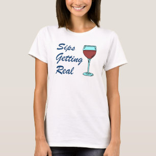 Sips för att få riktig Vin Pun T Shirt