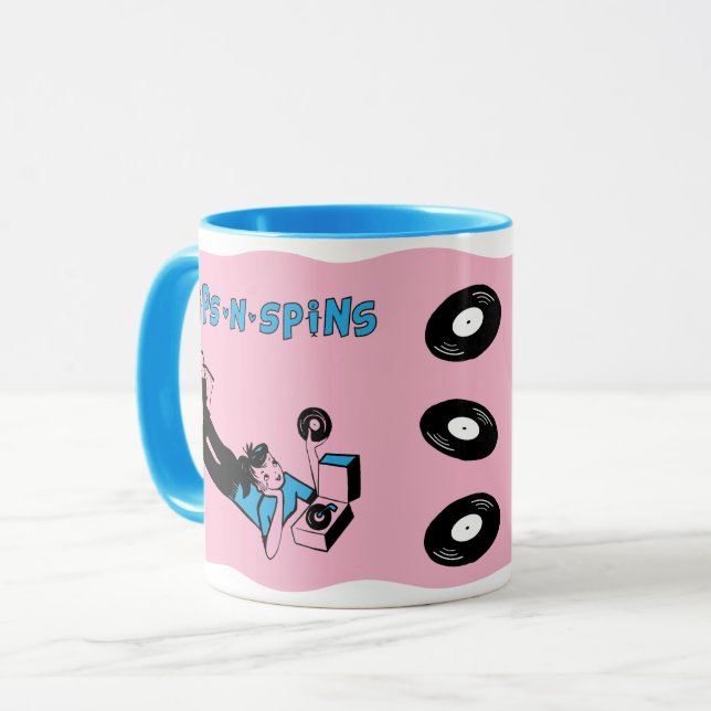 Sips 'n' Spins "Tune Tote"-stil kaffekopp (Framsida vänster)