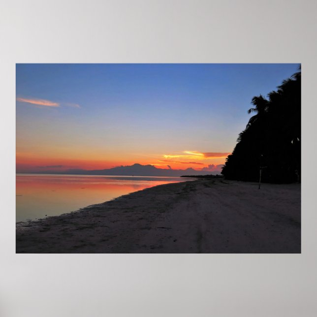 Siquijor Beach Sunset Poster (Framsidan)