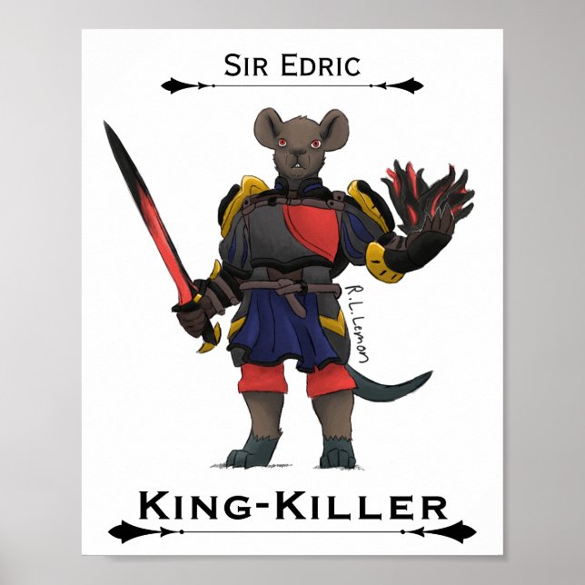 Sir Edric King-Killer Konst Poster (Framsidan)