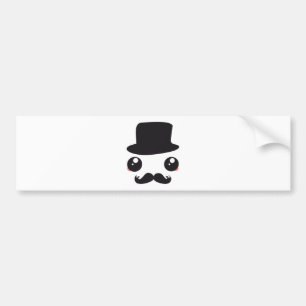 Sir Kawaii Moustache Holmes Bildekal