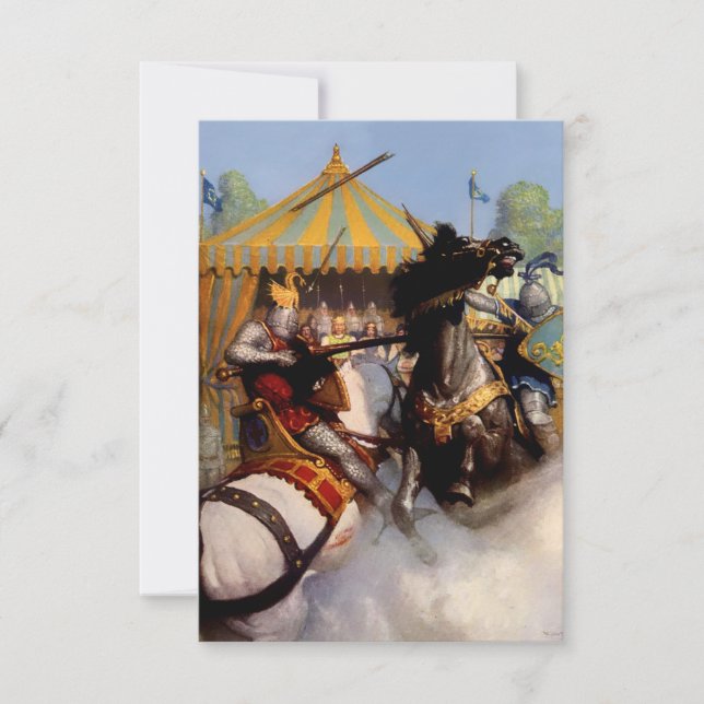 “Sir Mordred’s Lance Broke” by NC Wyeth Tack Kort (Framsida)