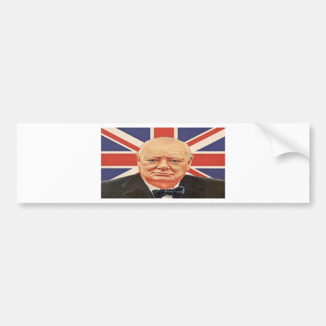 Sir Winston Churchill Bildekal (Framsidan)