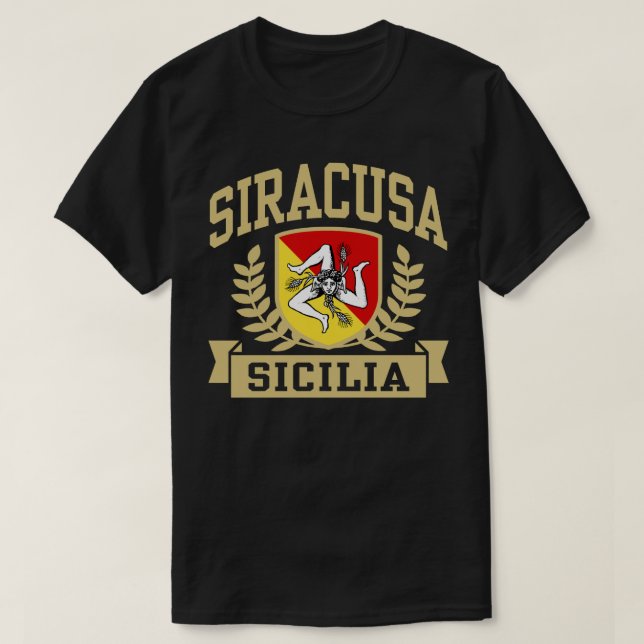 Siracusa Sicilia T Shirt (Design framsida)