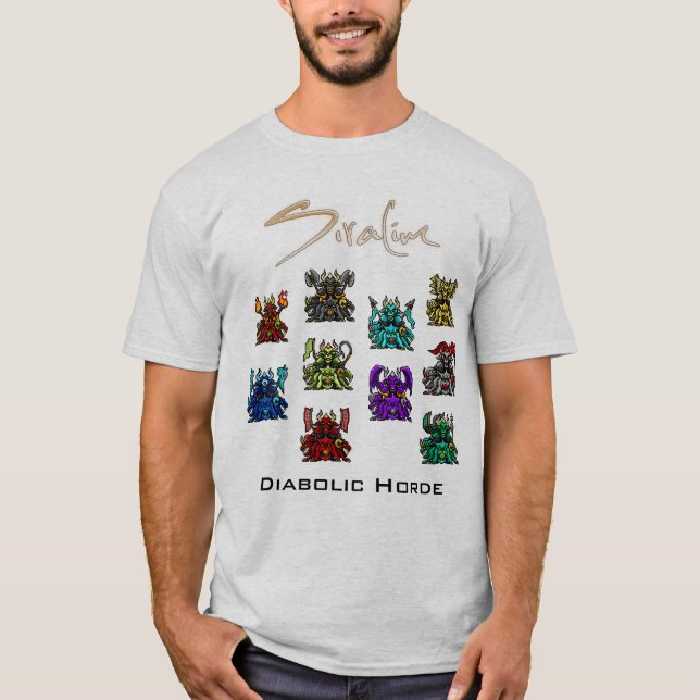 Siralim - djävulsk hordskjorta tee (Framsida)