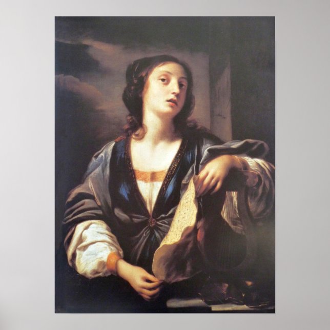 Sirani - Allegori över musik 1659 Poster (Framsidan)