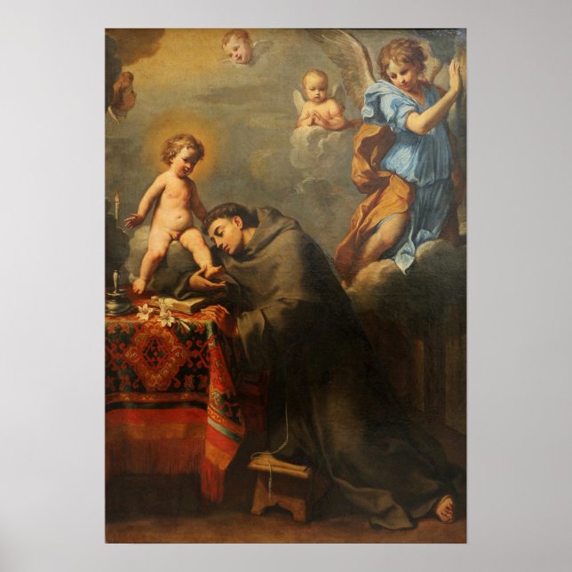 Sirani - S:t Antonius beundran av barnet Poster (Framsidan)