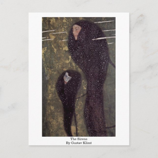 Sirarna av Gustav Klimt Vykort (Framsida)