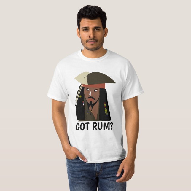 SIRATKAPTEN PÅ PAPPA GOT RUM? T-SHIRTS (Hel framsida)