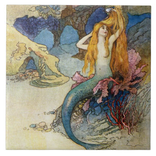 “Siren” av Warwick Goble Kakelplatta