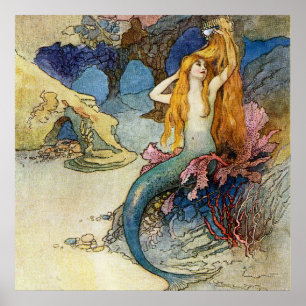 “Siren” av Warwick Goble Poster