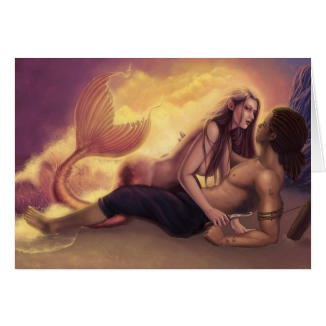 Siren fångar hälsningskort (Framsidan Horizontal)