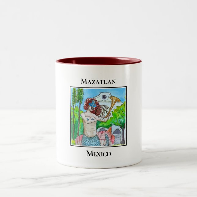 Siren från Plazuela Machado Två-Tonad Mugg (Center)