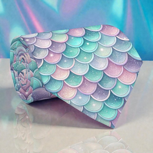 Siren Glam Pastellfärgade Herrslips Knytning Slips (Skapare uppladdad)