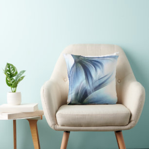 Siren Glam Tail   Dammet Isblå Lyster Glans Kudde