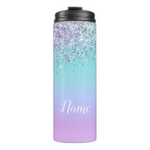 Siren Glitter Personlig Termisk Tumbler