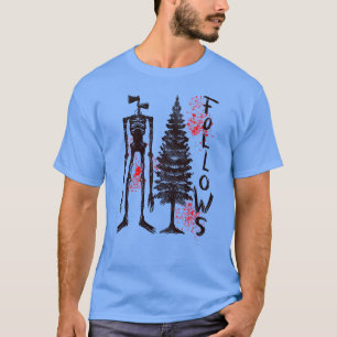 Siren Head Silhouette: Urban Legend Vibes T Shirt