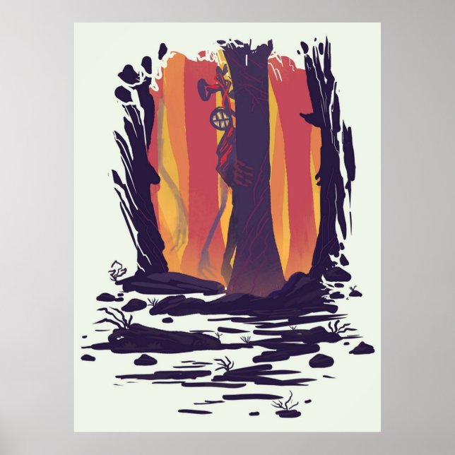 Siren Head Stalk Poster (Framsidan)