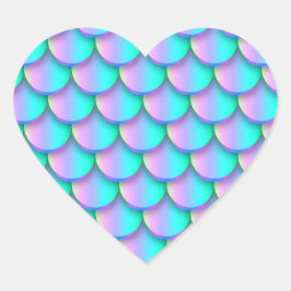 Siren Hjärtformat Klistermärke