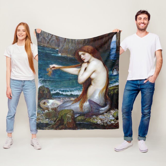 Siren, John William Waterhouse Fleecefilt (På plats)