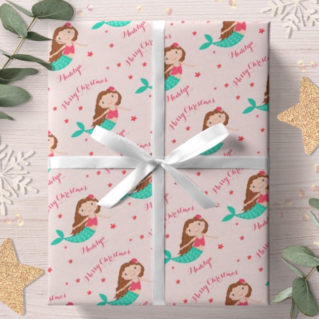 Siren Jul Rosé Personlig Presentpapper (Skapare uppladdad)